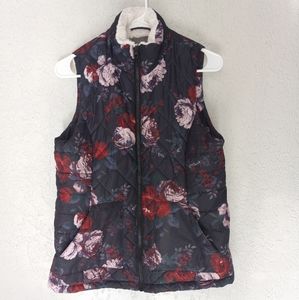 Maurices floral jacket vest